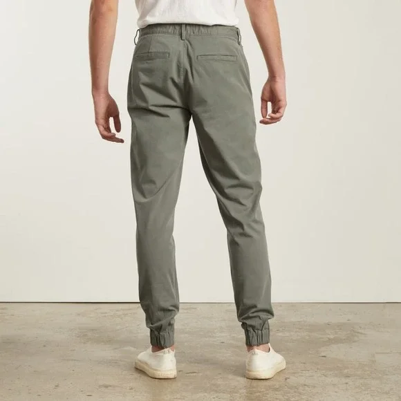 Everlane Performance Traveler Chino CROPPED 29x26 Green. Short Men Elastic Waist - Picture 6 of 16